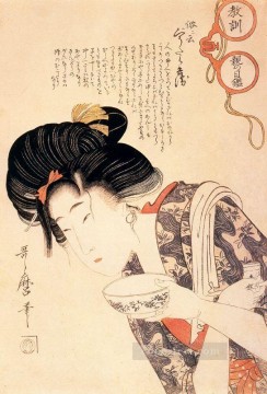 Kitagawa Utamaro Painting - middle class mother and daughter Kitagawa Utamaro Ukiyo e Bijin ga